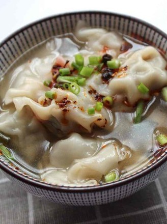 Mushroom and Shrimp Wonton recipe