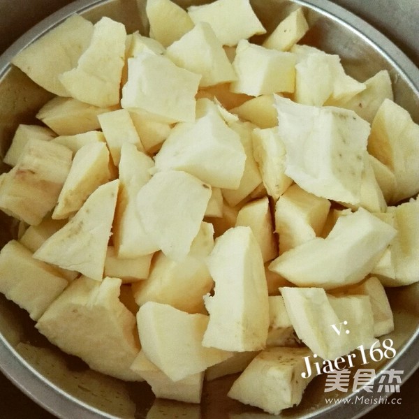 Homemade Sweet Potato Flavor Taro Balls recipe