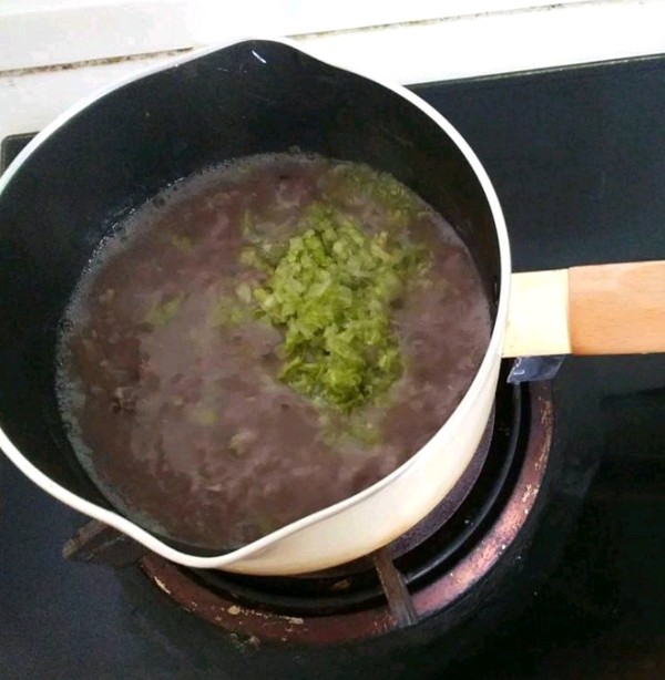 Beef Black Rice Vegetable Porridge recipe