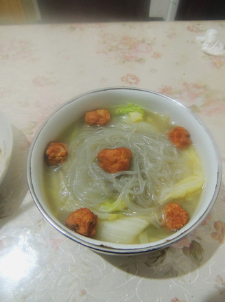 Cabbage Meatballs Vermicelli Soup recipe