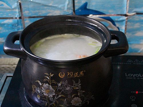 Shrimp and Loofah Congee recipe