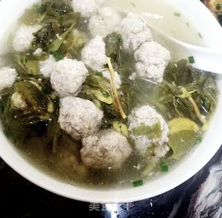 Houttuynia Meatball Soup recipe