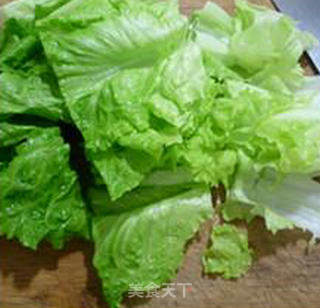 Stir-fried Lettuce with Black Fungus and Hairy Crab recipe