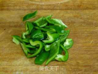 Stir-fried Shrimp with Green Pepper recipe