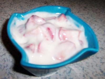 Strawberry Honey Yogurt recipe