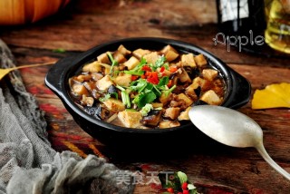 Mushroom Minced Pork Tofu Claypot recipe