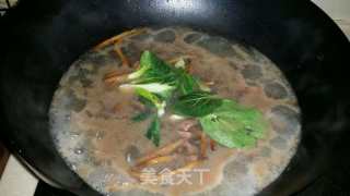 Pig Liver Soup with Yellow and Green Vegetables recipe