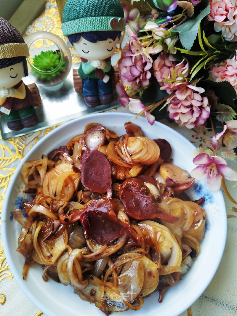 Goose Zhen Stir-fried Xiaomao Onion recipe