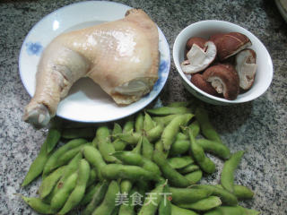 Mushroom and Edamame Chicken Drumstick Soup recipe