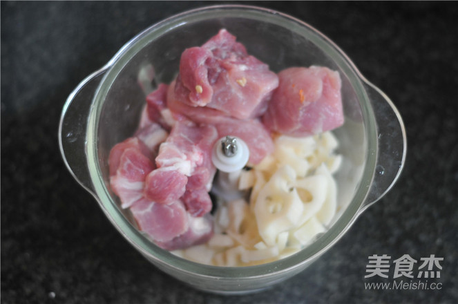 Dragon Fruit Pork Lotus Root Dumplings recipe