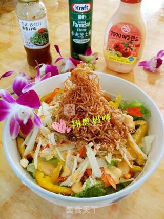 Japanese Style Crab Meat and Potato Shredded Salad! My Favorite~ recipe