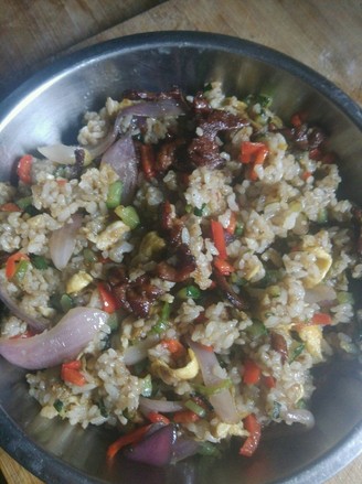 Fried Rice with Shredded Pork recipe