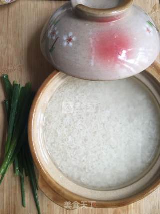 Claypot Rice with Sausage Nest and Egg recipe