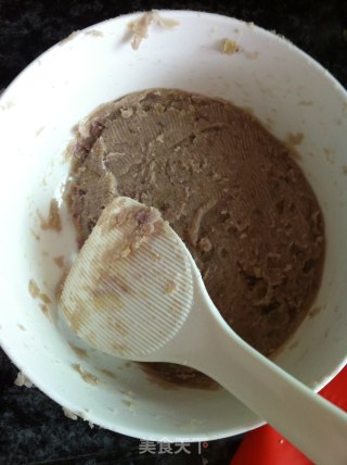 Delicious Meat Floss Sweet Potato Cake recipe