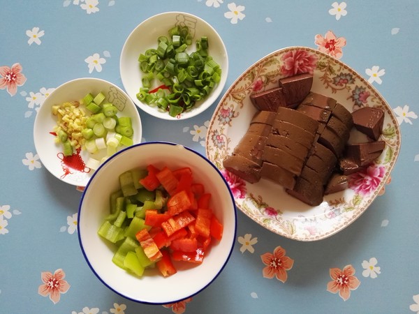 Roasted Duck Blood in Sauce recipe