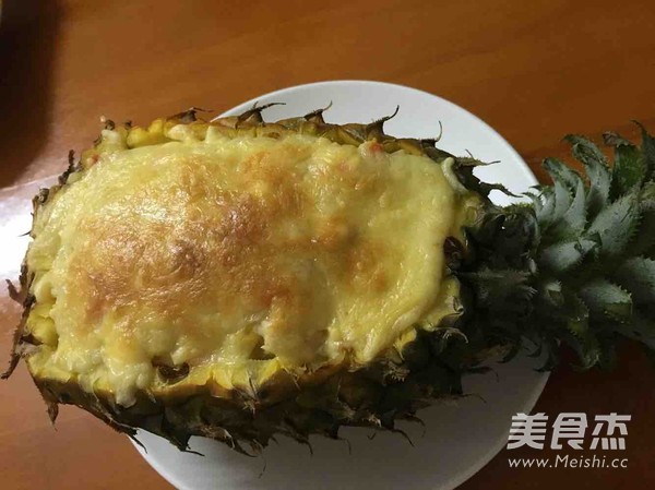 Baked Rice with Pineapple Cheese recipe