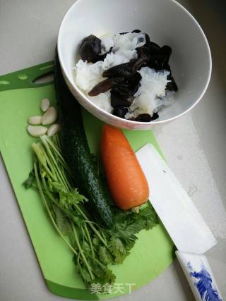 Cucumber Tossed Ears recipe
