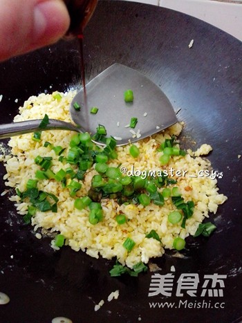 Fried Rice with Chicken Sauce and Vegetable Egg recipe