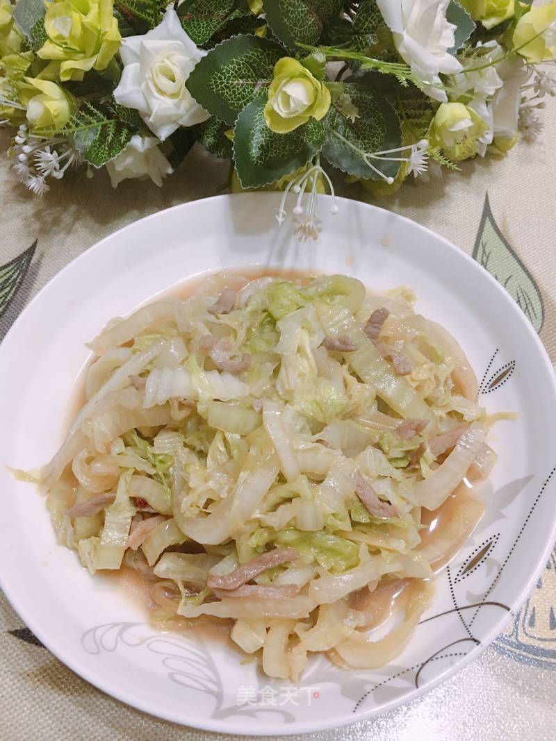 Stir-fried Shredded Cabbage with Shredded Pork recipe