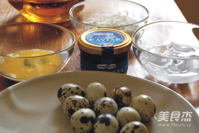 Crispy Quail Eggs with Caviar recipe