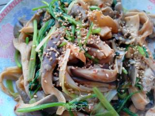 Fried Fresh Mushrooms with Cumin recipe