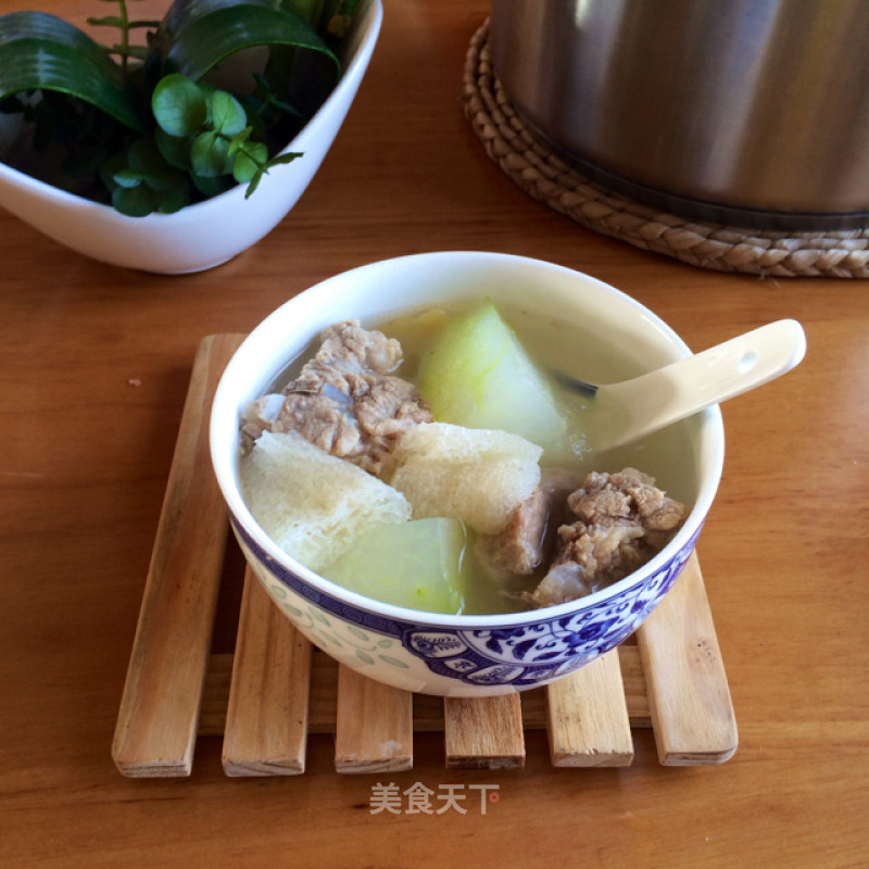 Bamboo Fungus Pork Ribs and Winter Melon Soup recipe