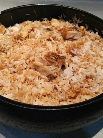 Salted Chicken Claypot Rice recipe