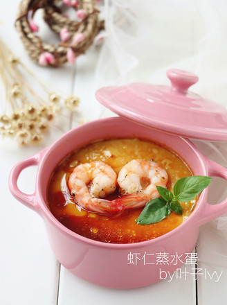 Steamed Egg with Shrimp recipe