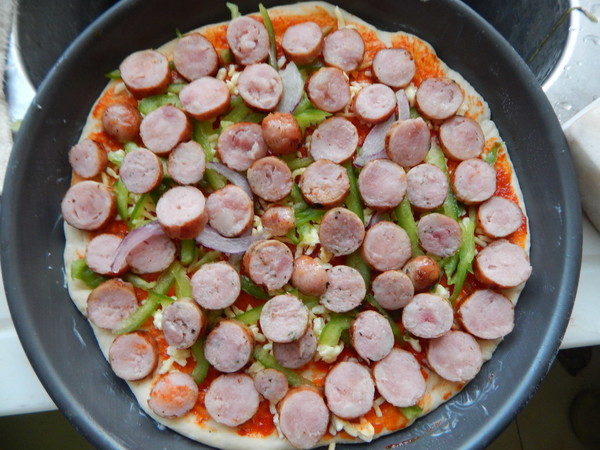 Sausage Pizza recipe