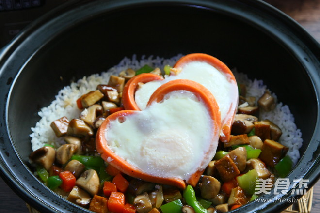 Braised Rice with Love Mushrooms recipe