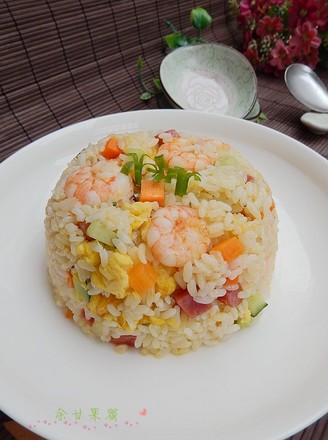 Fried Rice with Shrimp and Egg recipe