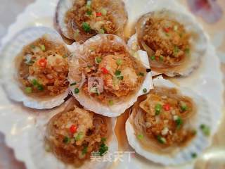 Steamed Scallops with Garlic Vermicelli recipe