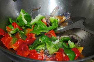 #trust之美# Stir-fried Matsutake with Colored Peppers recipe