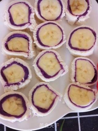 Purple Sweet Potato Toast Dim Sum recipe