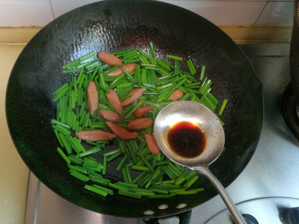 Stir-fried Shrimp with Leek and Egg recipe