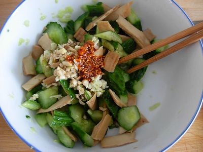 Cucumber Dried Tofu recipe