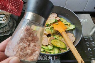 Cucumber Stir-fried Bean Curd Pork Roll recipe