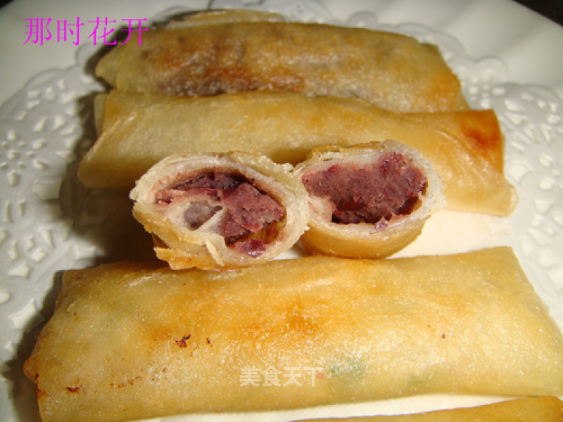 Bean Paste Spring Rolls recipe