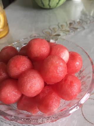 Lemon Honey Icy Watermelon Ball recipe