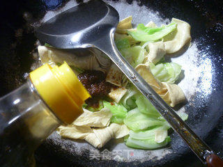 Stir-fried Cabbage with Shacha Sauce and Bean Knot recipe