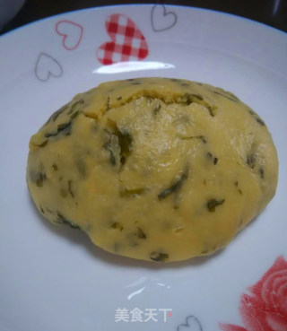 Steamed Celery Leaf Pancake recipe