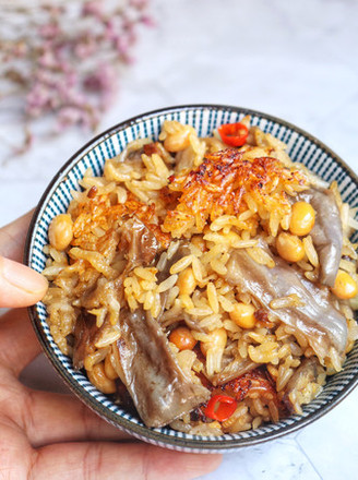 Soybean and Eggplant Braised Rice recipe