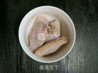 Fried Chicken Wings with Pleurotus Eryngii recipe
