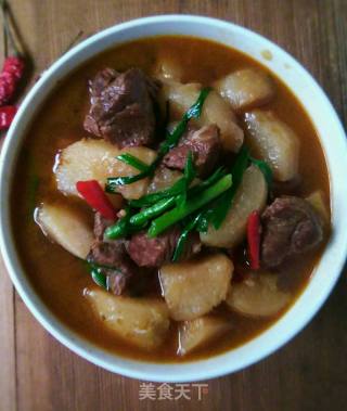 Electric Pressure Cooker Version-beef Tenderloin Stewed with Radish recipe