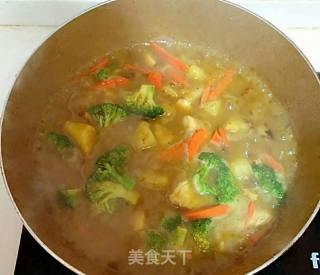 Curry Potato Chicken Rice recipe