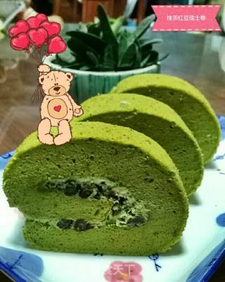 Matcha Red Bean Swiss Roll (reference Size: 1 Piece) recipe