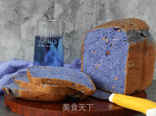 Butterfly Pea Flower Orange Peel Bread recipe