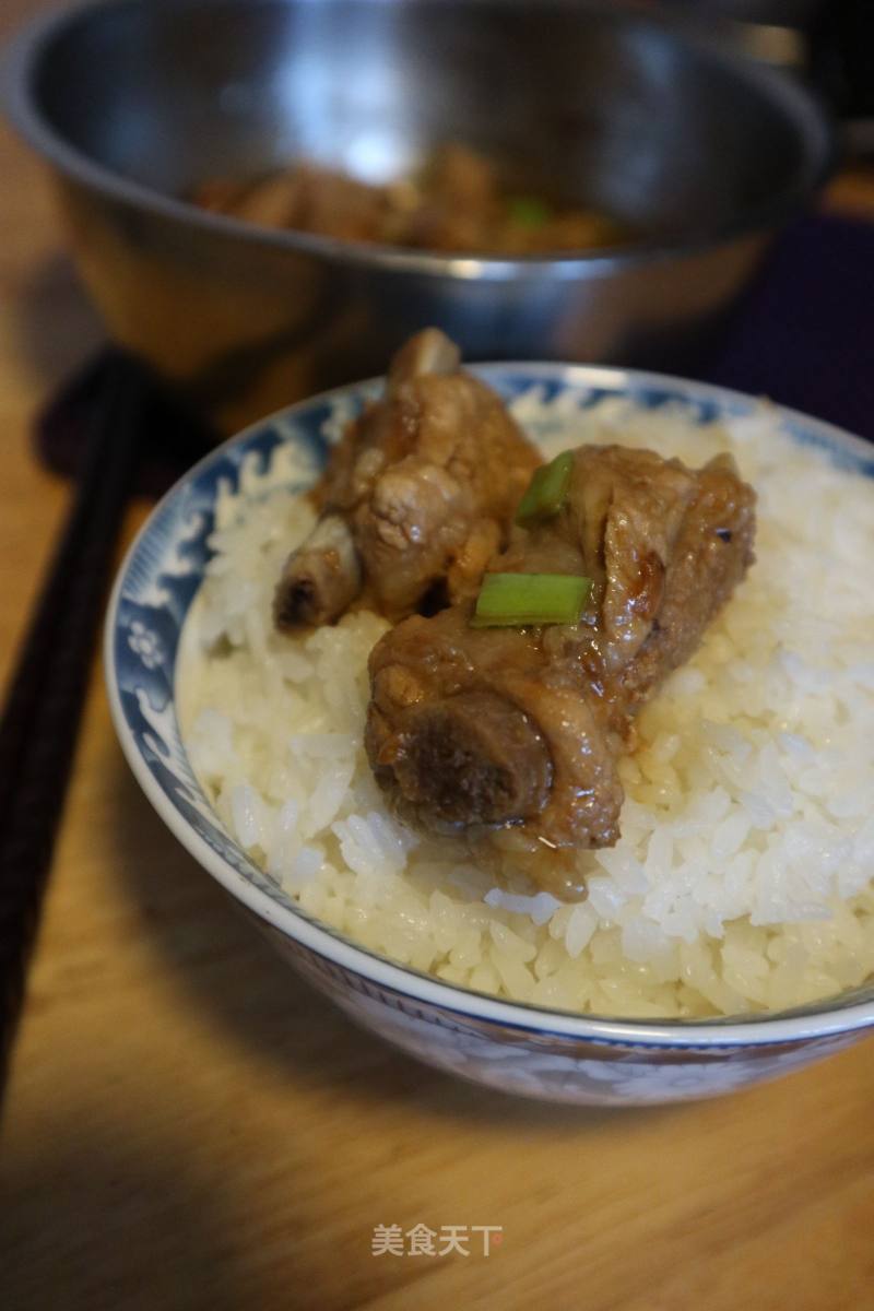 Steamed Pork Ribs with Sour Plum Noodles and Black Beans recipe