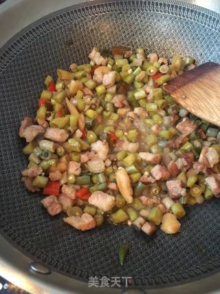 Stir-fried Capers with Diced Pork recipe