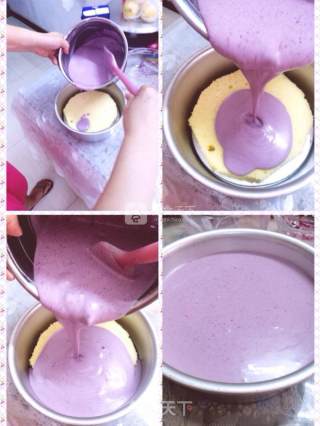 #新良first Baking Competition# Blueberry Yakult Cheese Mousse recipe